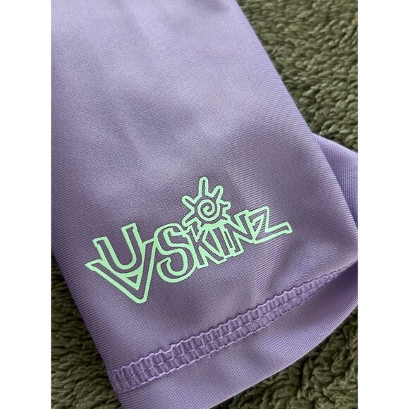 Toddler Girls Purple Rash Guard Set With Skirt & Hat Sea Turtle Print - Picture 10 of 12